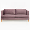 Juego de Living Barra Design Larisa Sofá 3 Cuerpos + Dos Sillones 1 Cuerpo Violeta