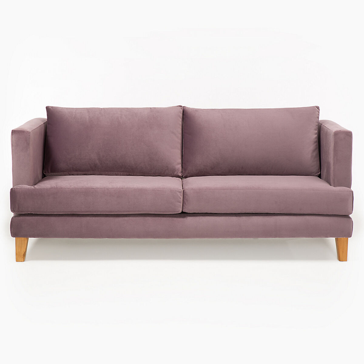 Juego de Living Barra Design Larisa Sofá 3 Cuerpos + Dos Sillones 1 Cuerpo Violeta