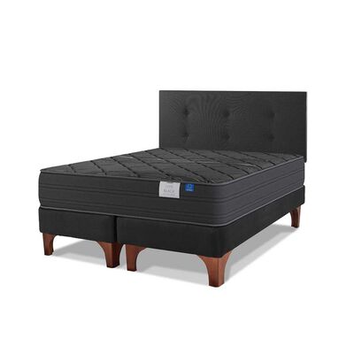 Imagen 1 del producto Cama Europea Flex Base Dividida 2 Plazas Black + Respaldo