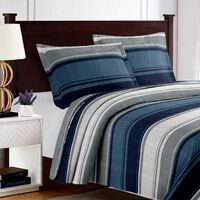 Quilt Illusions 2 Plazas Breda Azul