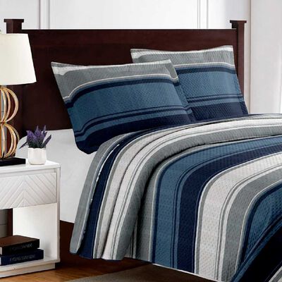 Imagen 1 del producto Quilt Illusions 2 Plazas Breda Azul