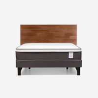 Cama Europea Rosen 2 Plazas New Style 4 Plus + Respaldo Tabor