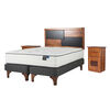 Cama Europea Flex 2 Plazas Body Care + Set Maderas Colonia