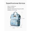 Mochila Maternal Impermeable con Usb Lubabycas Rosada