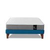 Cama Europea Latam Home Full Zen Best Tela Velvet Azul Petróleo