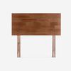 Cama Nido Rosen 1,5 Plazas New Style 6  + Respaldo Tabor Caramelo