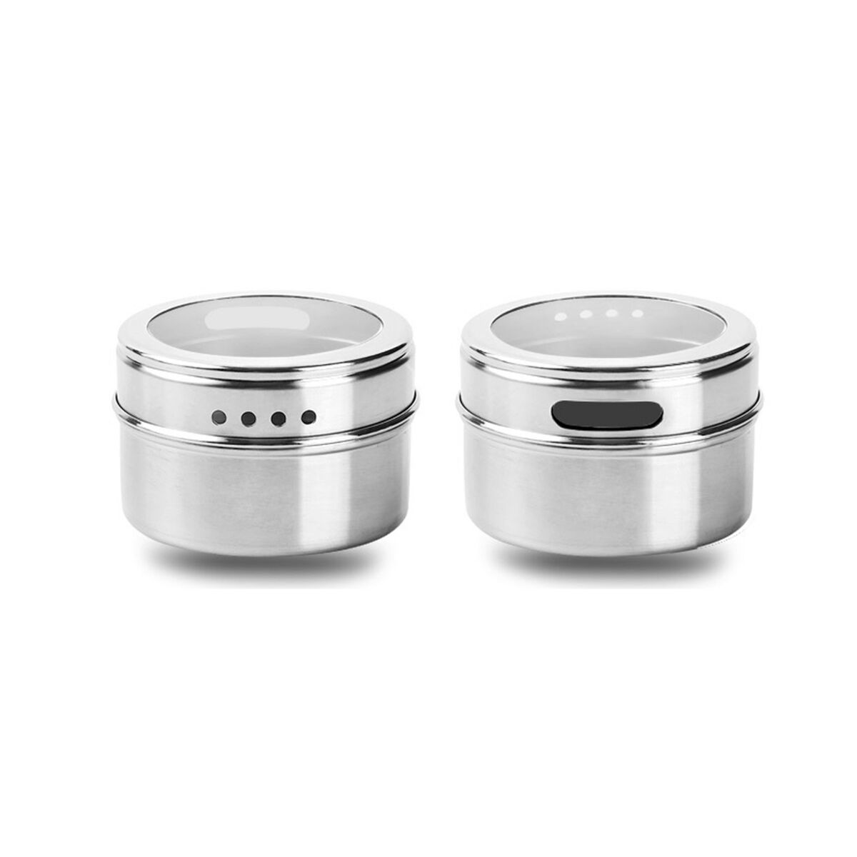 Especiero Magnético Simplit Plata 6 Piezas