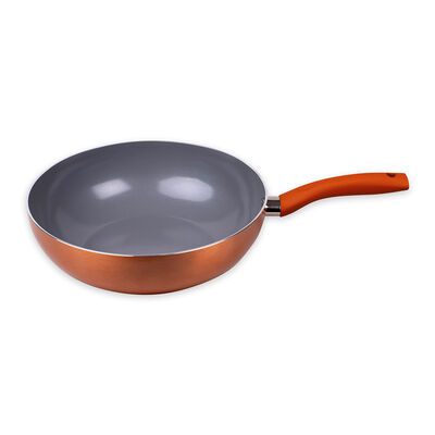 Imagen 2 del producto Wok Acero Inoxidable Doral Montecarlo Salmón 26 cm