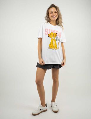 Imagen 2 del producto Polera Dibujos Animados Manga Corta Mujer Icono Blanco, Camel, Gris, Gris-Mel, Marengo