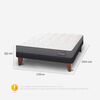 Cama Europea CIC FULL Anatomic + Respaldo Black