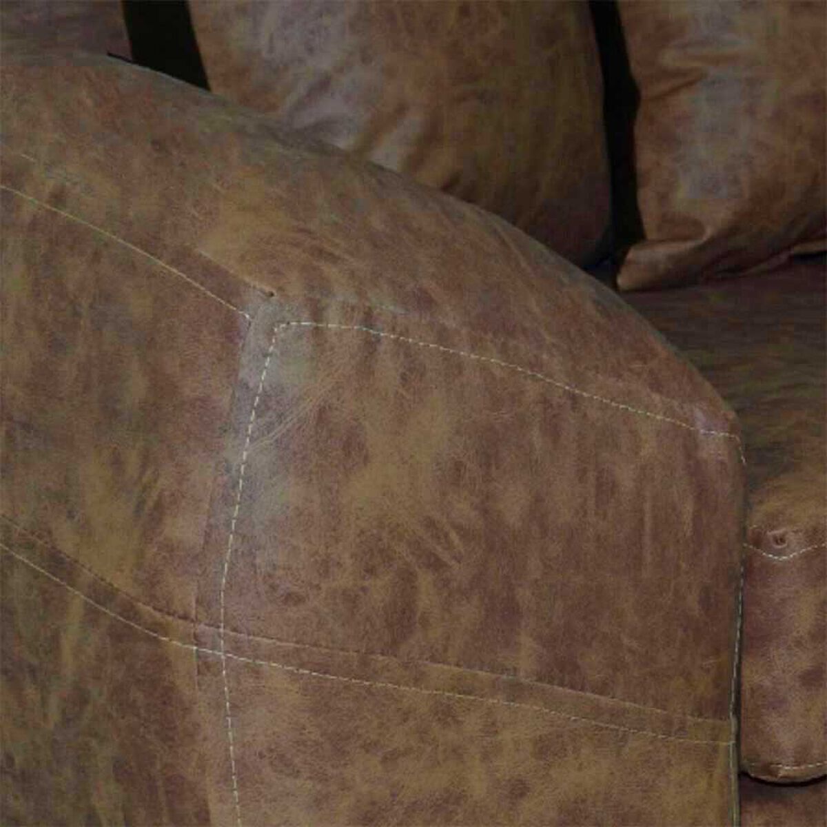 Sof&aacute; Seccional Modular Elegant Detail Houston 7 Cuerpos Tostado