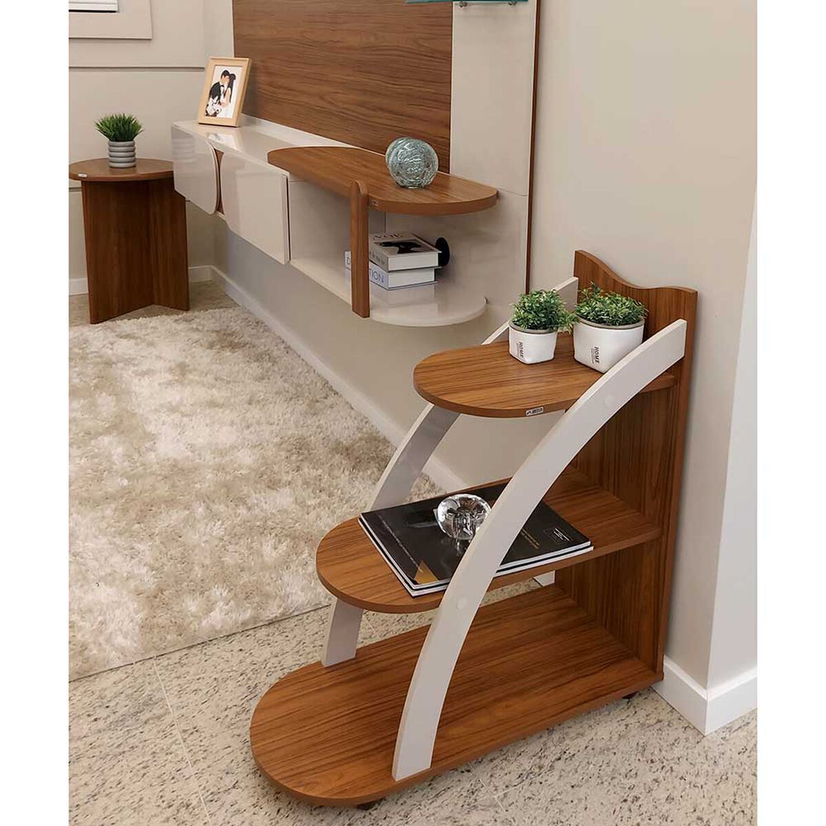 Mesa Latetral Exit Andes Cedro Beige