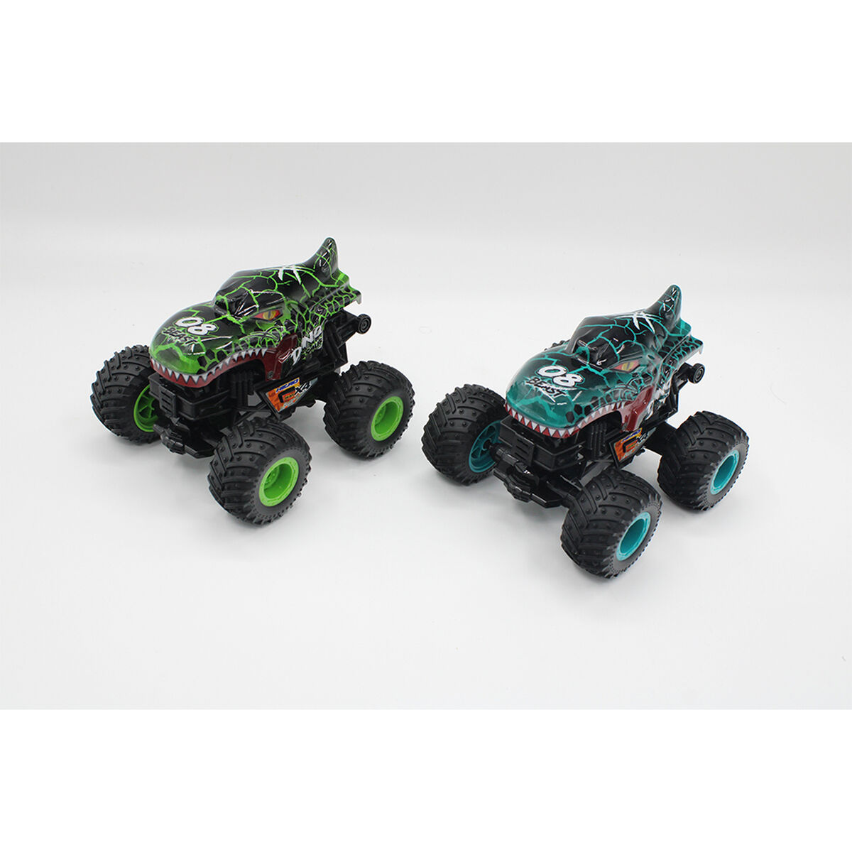 Auto Dino a Fricción con Luz y Sonido, Escala 1:16 Color Aleatorio Glory Bright