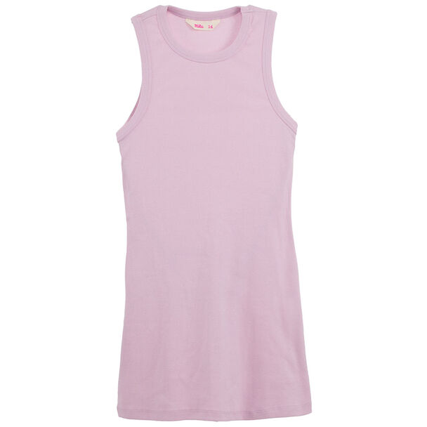 Vestido Liso sin Mangas de Algodón Niña Mila