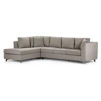Sofá Seccional Izquierdo Rosen Carter 3-1 Cuerpos Ceniza