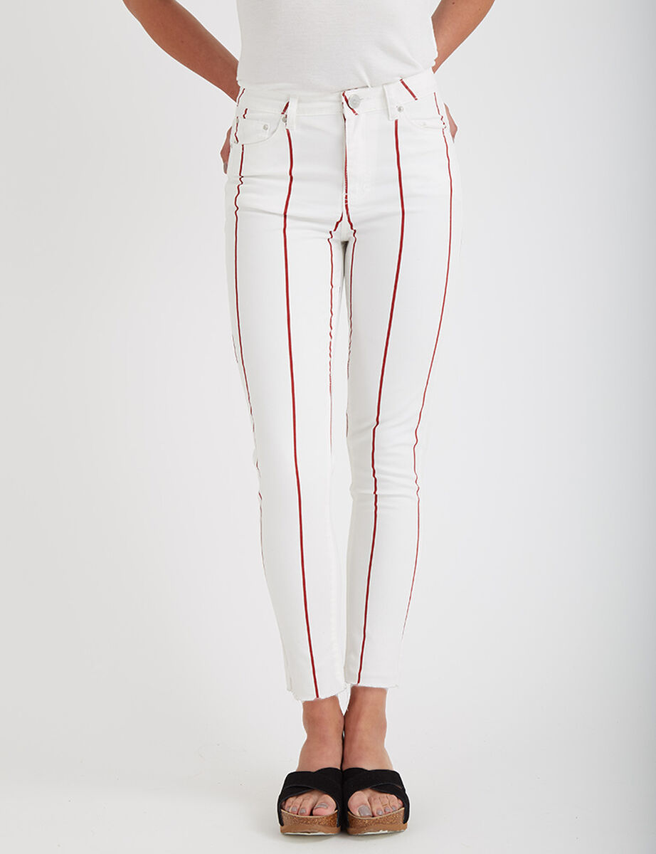 Jeans Líneas Rojas Icono
