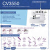 Máquina Colletera Brother CV3550 con Recubierto Doble