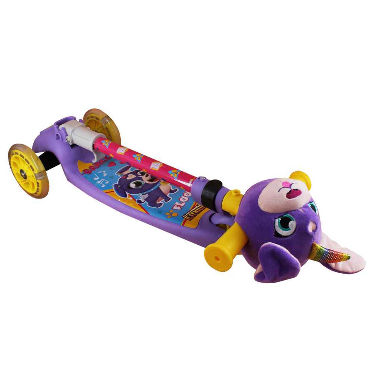 Scooter de 3 Ruedas con Cabeza de Peluche K3yriders