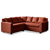 Seccional Latam Home Lucca 3 Cuerpos PU Chocolate