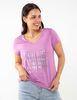 Polera Con Estampado Manga Corta Mujer Zibel