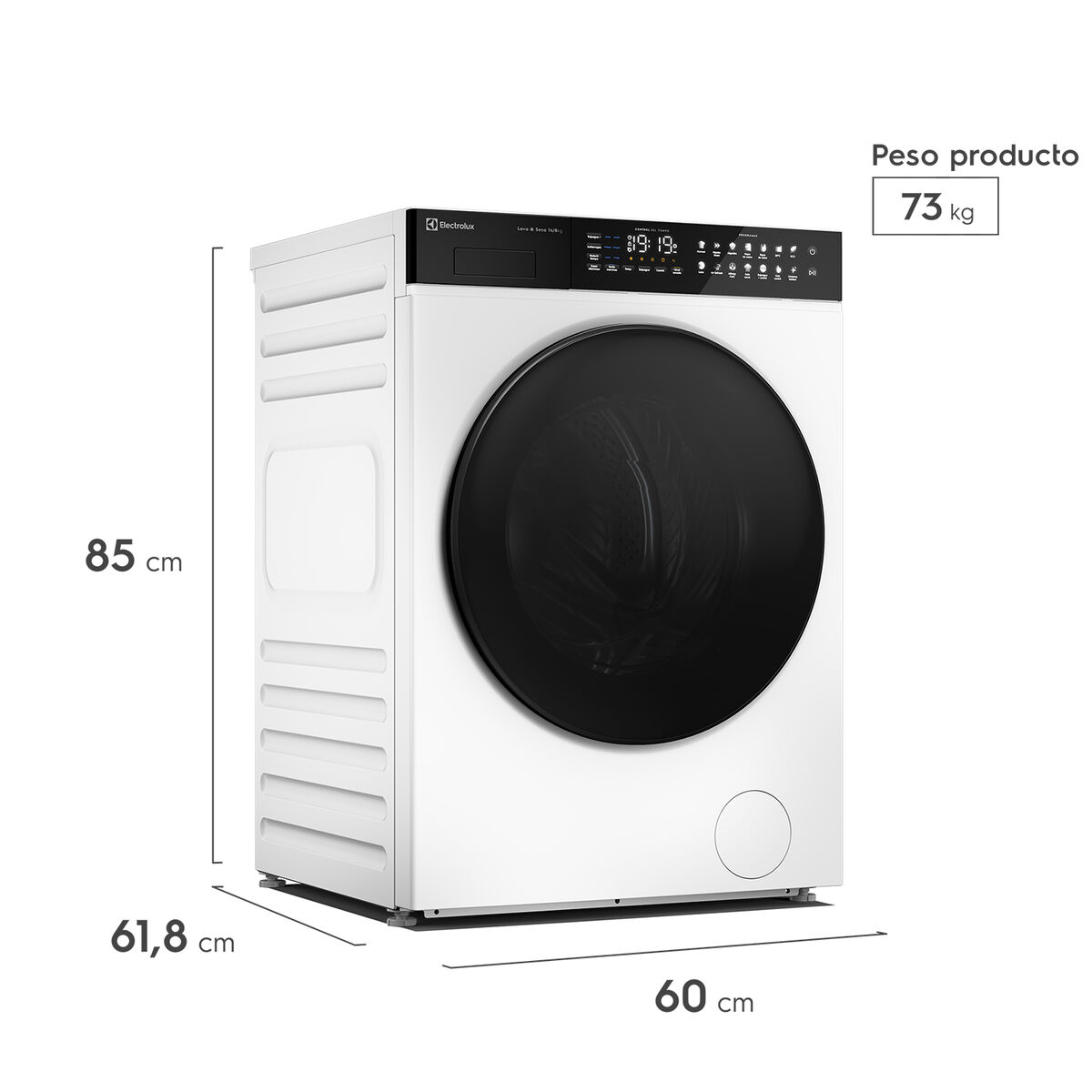 Lavadora Secadora Electrolux EFLWD12W 14 Kg Blanco