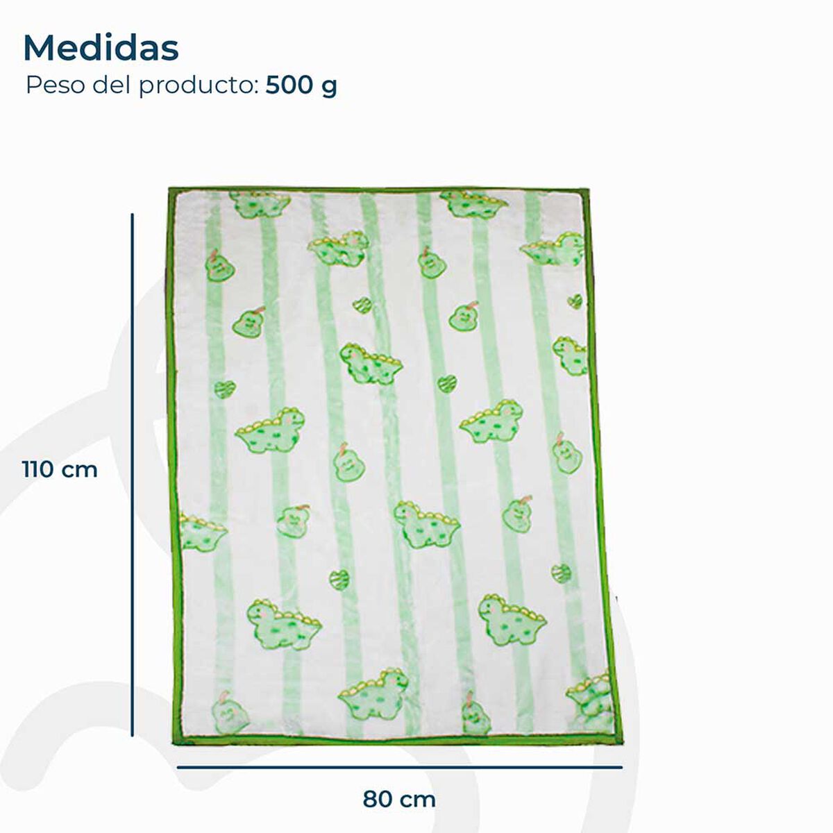 Cubre Bebe Dino Verde 80 Bebesit