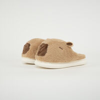 Pantufla Capibara Mujer Icono Cafe