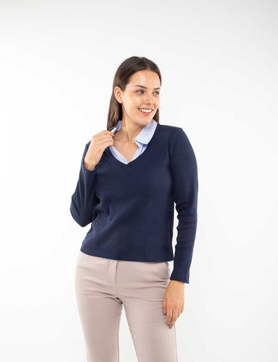 Polera Manga Larga Mujer Zibel