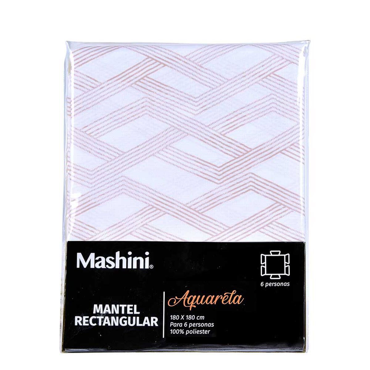 Mantel Rectangular Mashini Kala 180 x 180 cm