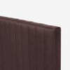 Cama Europea Rosen 1,5 Plazas New Style 4 + Respaldo + Velador Caf&eacute;