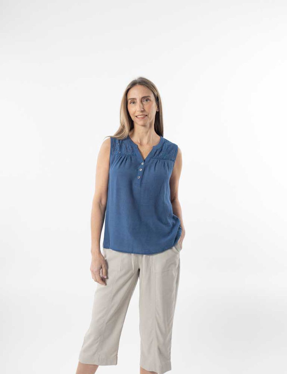 Blusa Sin Mangas Mujer Portman Club