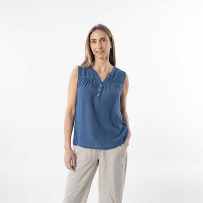 Blusa Sin Mangas Mujer Portman Club