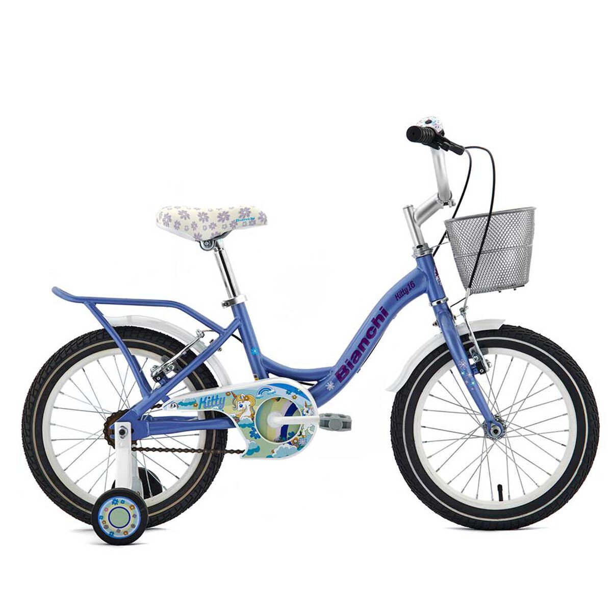 Bicicleta Infantil Bianchi Kitty Aro 16 Lila