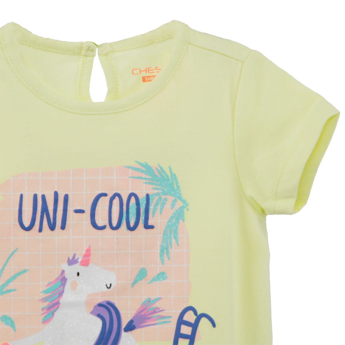 Polera Manga Corta Estampada de Algodón Chess Baby