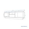 Rack TV CIC Nash Blanco Hasta 70"