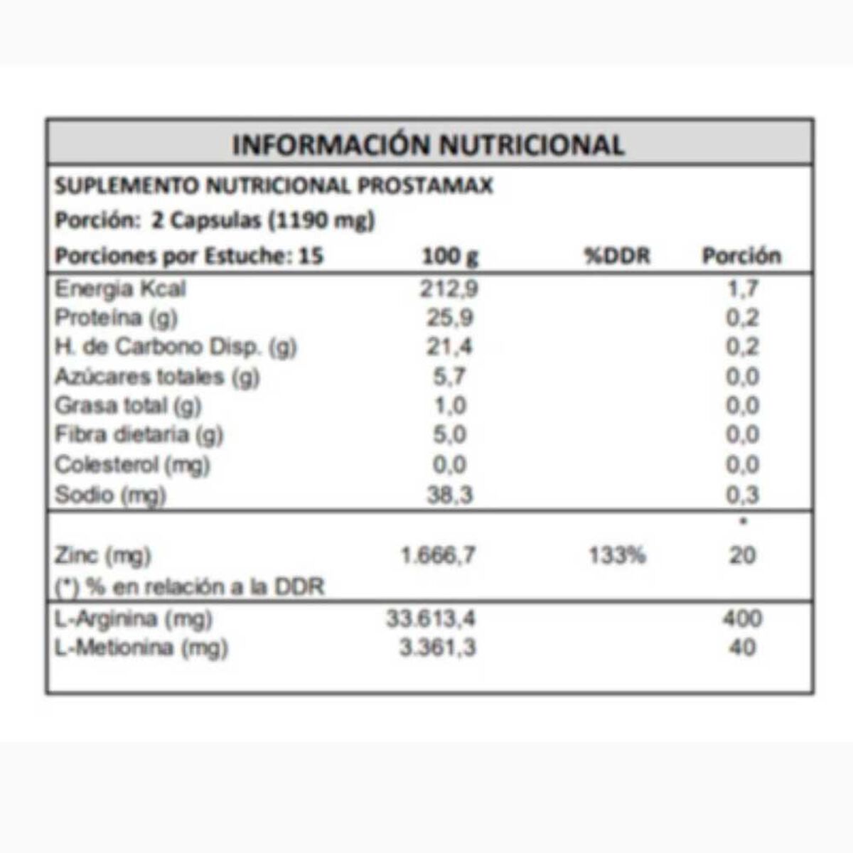 Prostamax Con Aminoacidos Bioactivos Y Minerales Dos Meses Swiss Nature Labs