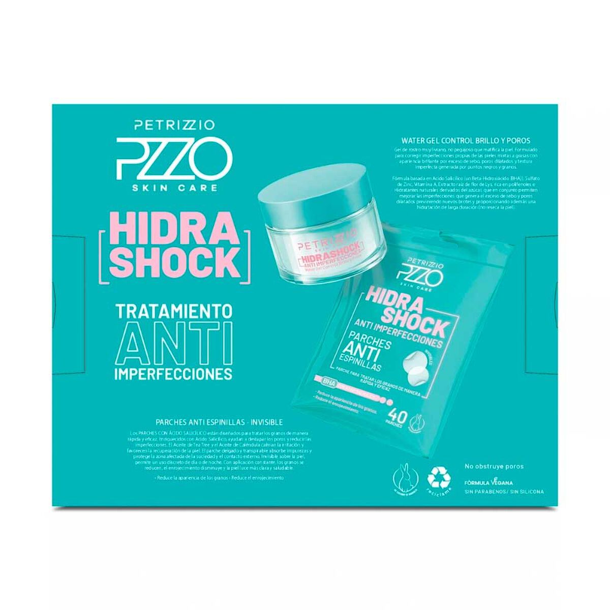 Set Tratamiento Anti Imperfecciones Crema + Parches Petrizzio