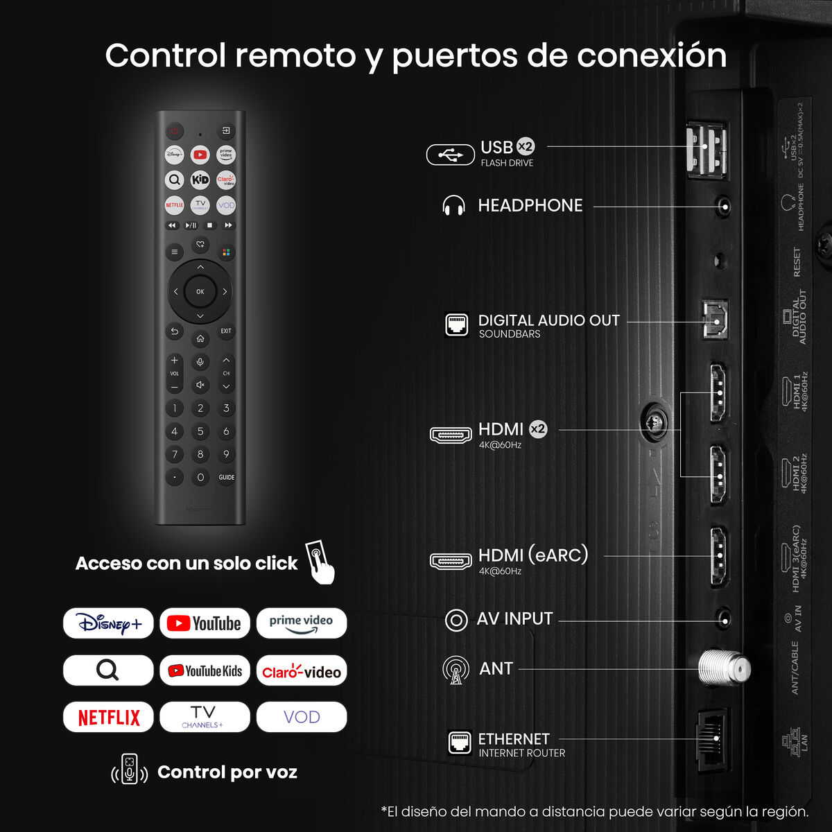 LED 43" Hisense 43A6NV Smart TV Ultra HD 4K