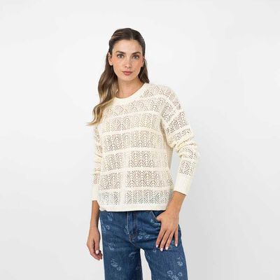 Sweater Mujer Alma Blanco, Burdeo, Cafe, Rosado, Verde