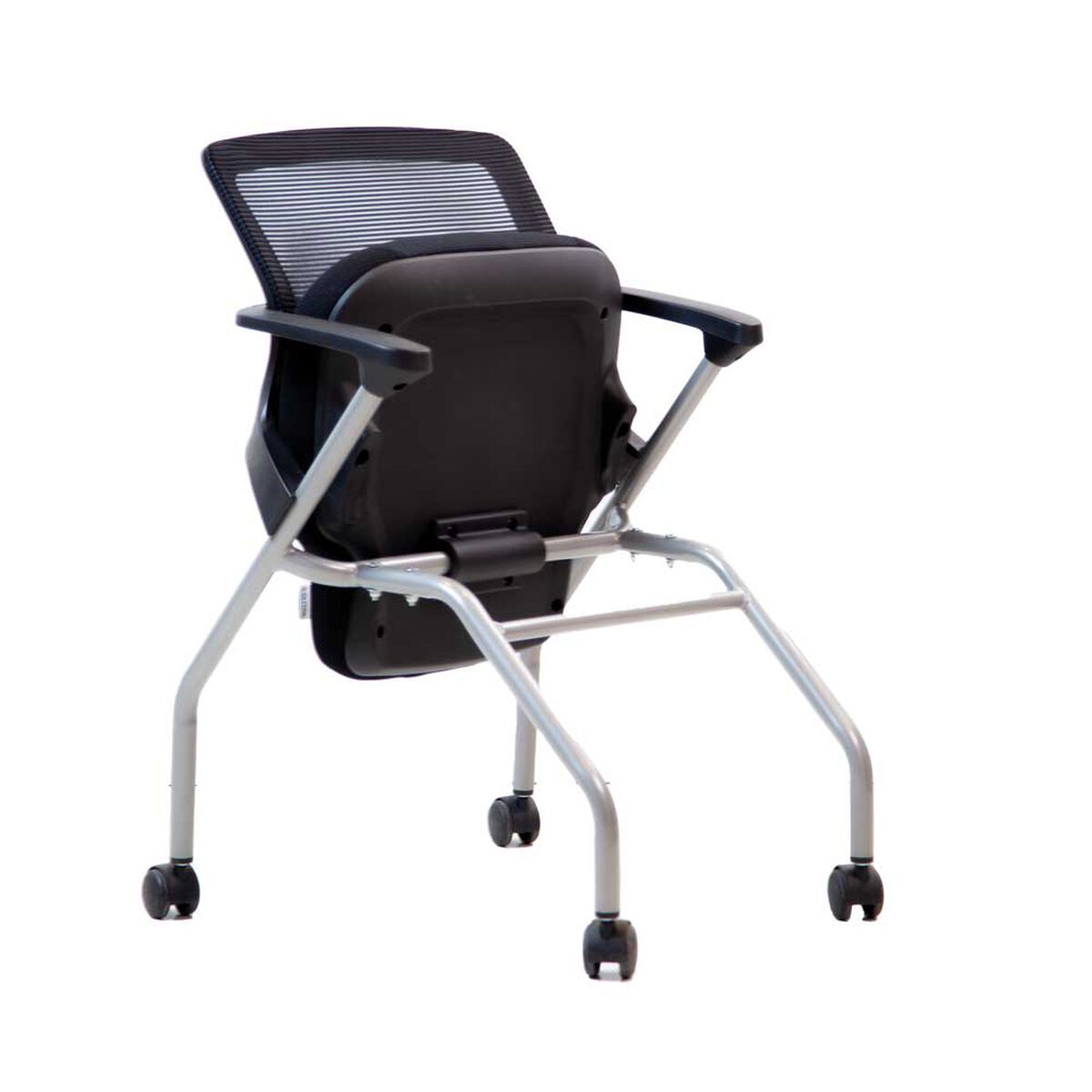 Silla Escritorio Plegable Tela Silcosil Nápoles Negro