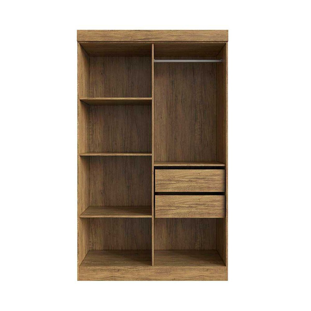 Cl&oacute;set Exit New Recife 4 Puertas 2 Cajones Nuez y Beige