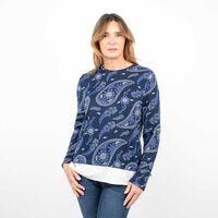 Sweater Mujer Portman Club Azul, Negro, Oliva, Rosado, Verde