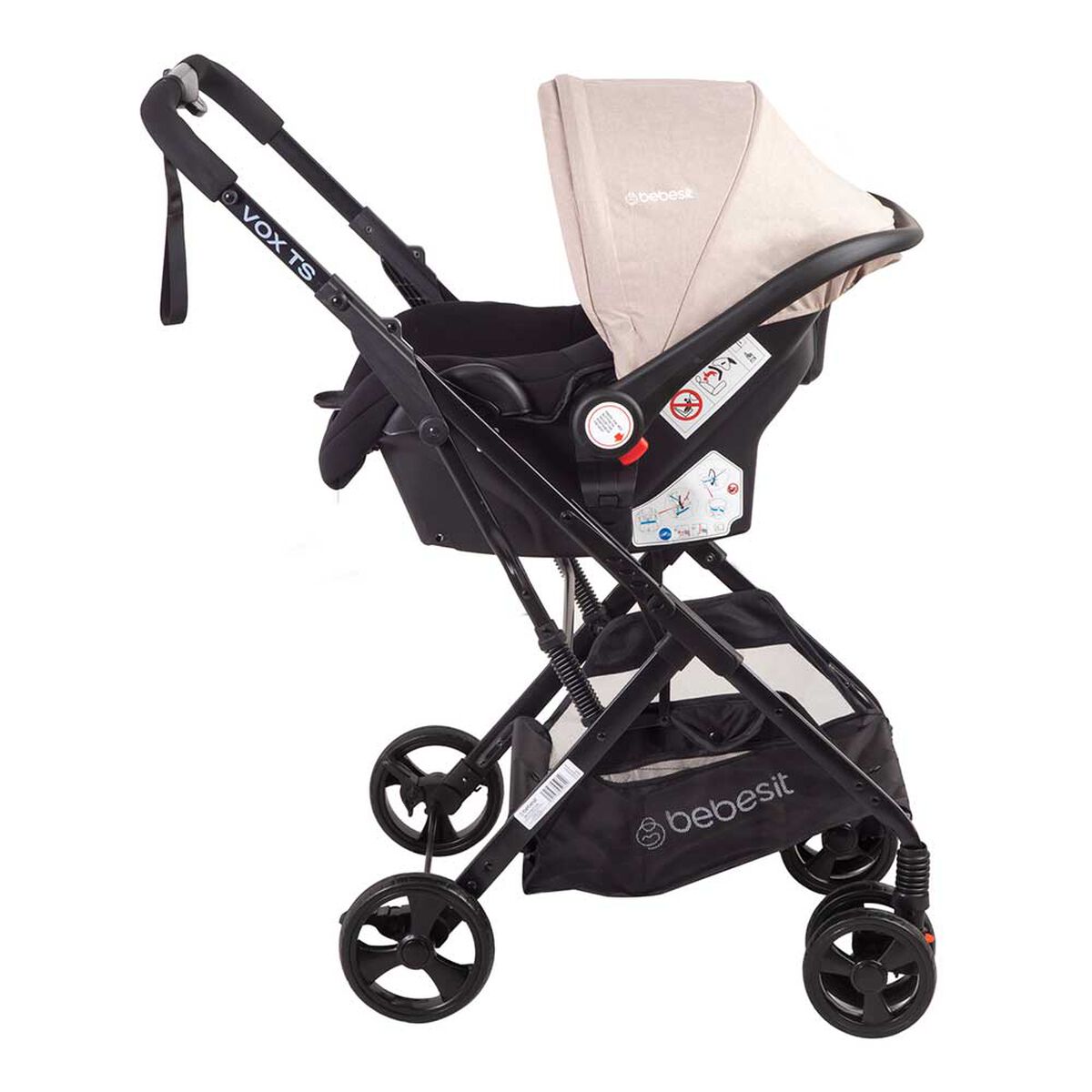 Coche Travel System Vox Beige Bebesit