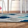 Alfombra Modalfo Florida 160 x 210 cm Turquesa