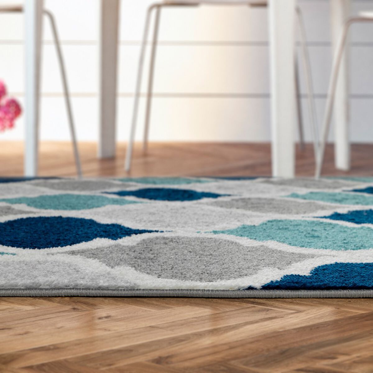 Alfombra Modalfo Florida 160 x 210 cm Turquesa