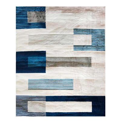 Alfombra Idetex Heatset Evolution 200 x 150 Azul y Beige