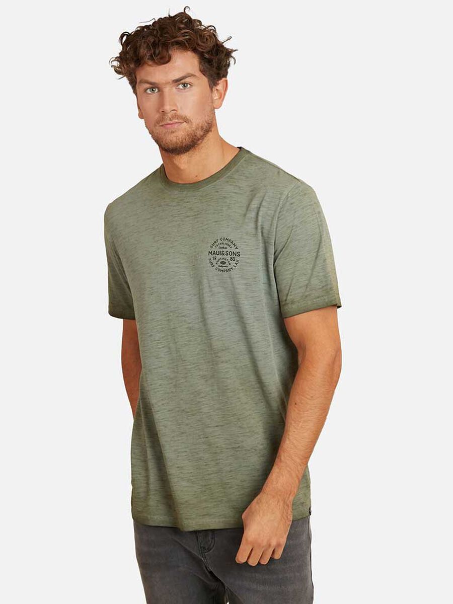 Polera Con Estampado Manga Corta Hombre Maui And Sons