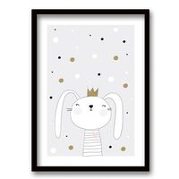 Cuadro Decorativo Retela Conejita 40 x 30 cm