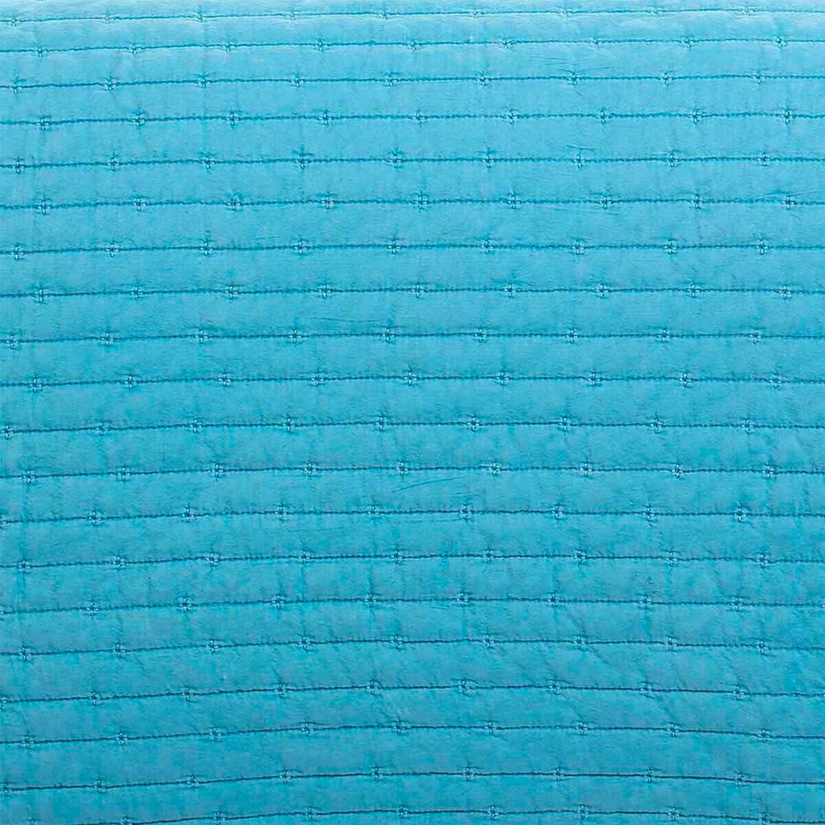 Quilt Hebra Dib 2 Plazas Patchwork Formas Azul