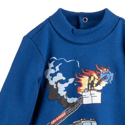 Imagen 2 del producto Beatle Estampado de Algodón Chess Baby Azul